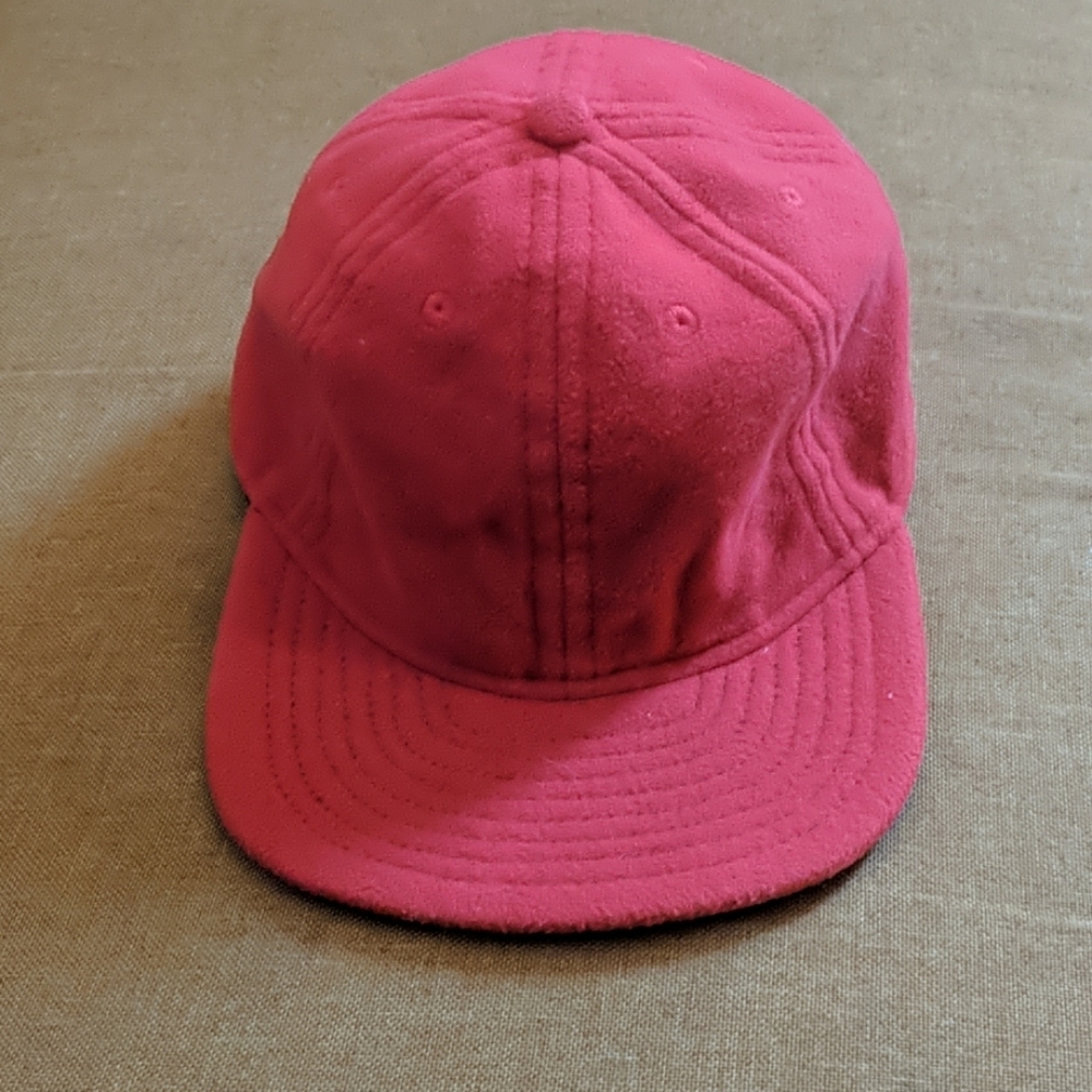Red fleece hat
